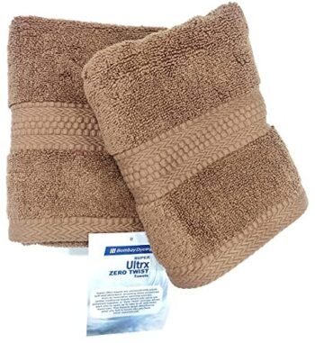 Bombay Dyeing Ultrx Hand Towel Brown Pair