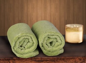 Bombay Dyeing Green Hand Towel