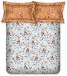 Bombay Dyeing Blumen Brown Pillow cover double bedsheet