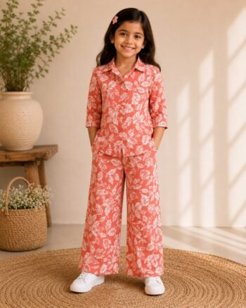 Kids 100% Cotton Cordset – Comfortable & Stylish Kids Wear Set