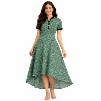 Women's Floral Printed Long Dress