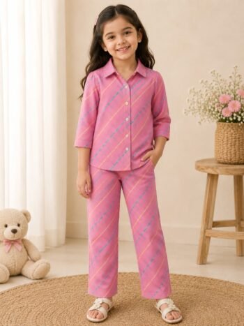Kids 100% Cotton Cordset – Comfortable & Stylish Kids Wear Set