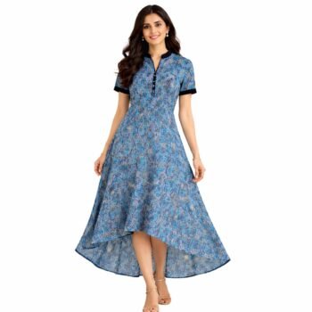 Women's Floral Printed Long Dress