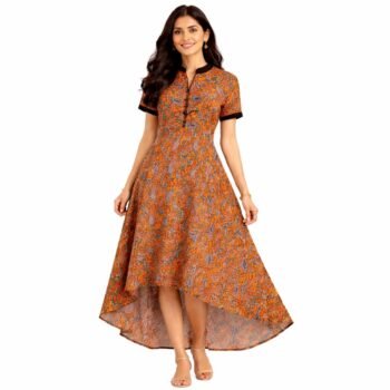 Women's Floral Printed Long Dress