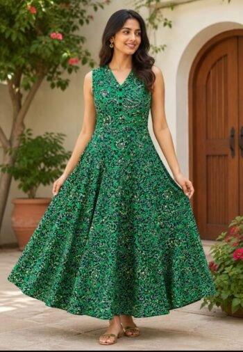 Stylish Women’s Floral Long Dress