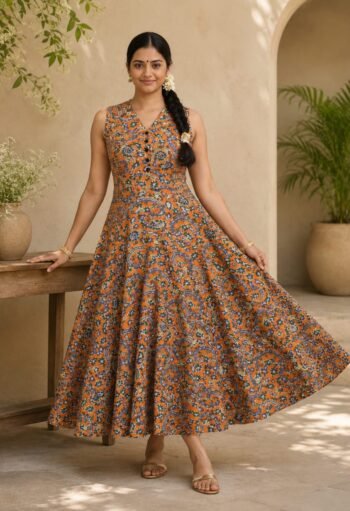 Stylish Women’s Floral Long Dress