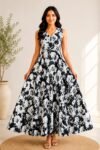 Stylish Women’s Floral Long Dress