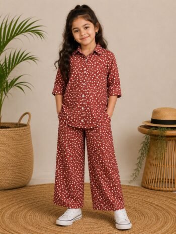 Kids 100% Cotton Cordset – Comfortable & Stylish Kids Wear Set