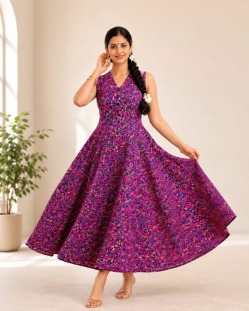 Stylish Women’s Floral Long Dress