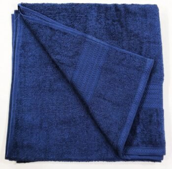 Bombay Dyeing Tulip 100% Cotton Bath Towel – Navy Blue – 75 × 150 cm