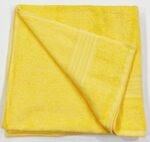 Bombay Dyeing Tulip 100% Cotton Bath Towel – Yellow – 75 × 150 cm