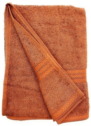 Bombay Dyeing Tulip 100% Cotton Bath Towel – Rust Brown – 75 × 150 cm