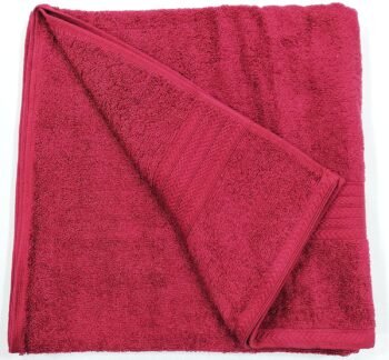 Bombay Dyeing Tulip 100% Cotton Bath Towel – Maroon – 75 × 150 cm